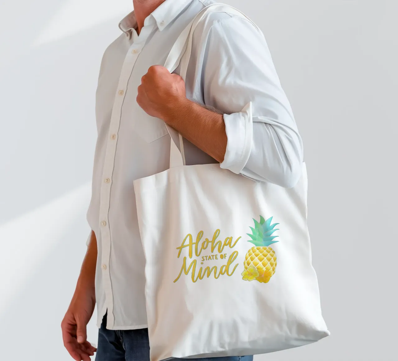 Stato d'animo Aloha borsa in juta da CalliLetters