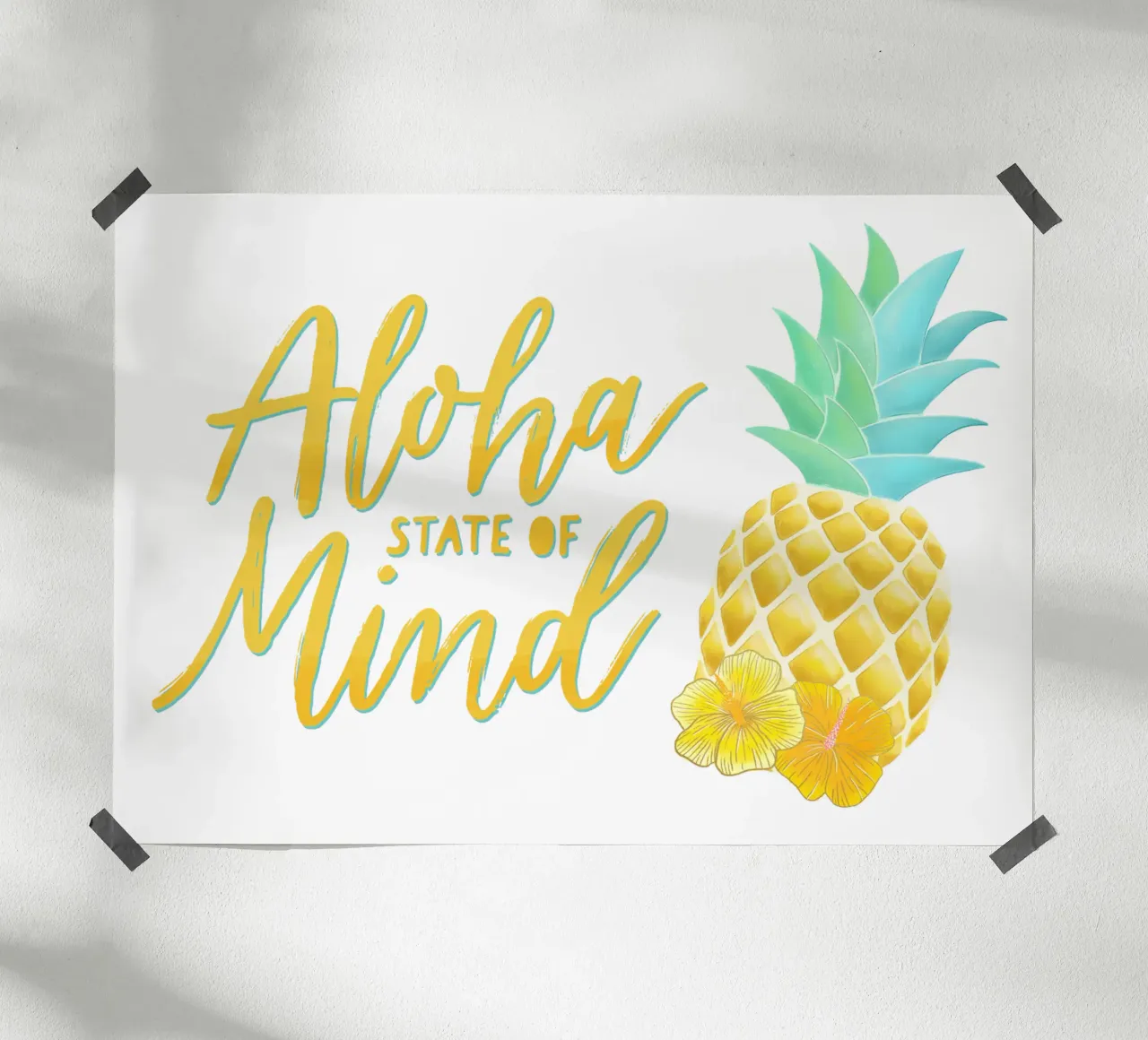 Stato d'animo Aloha carta hahnemühle da CalliLetters