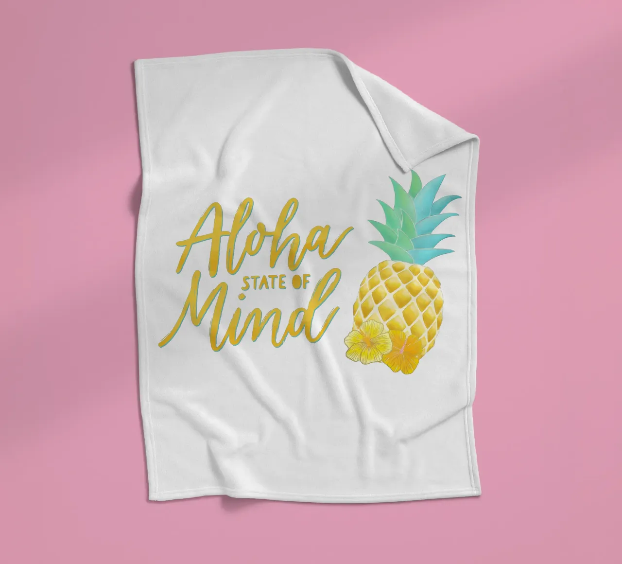 Stato d'animo Aloha coperta in pile da CalliLetters