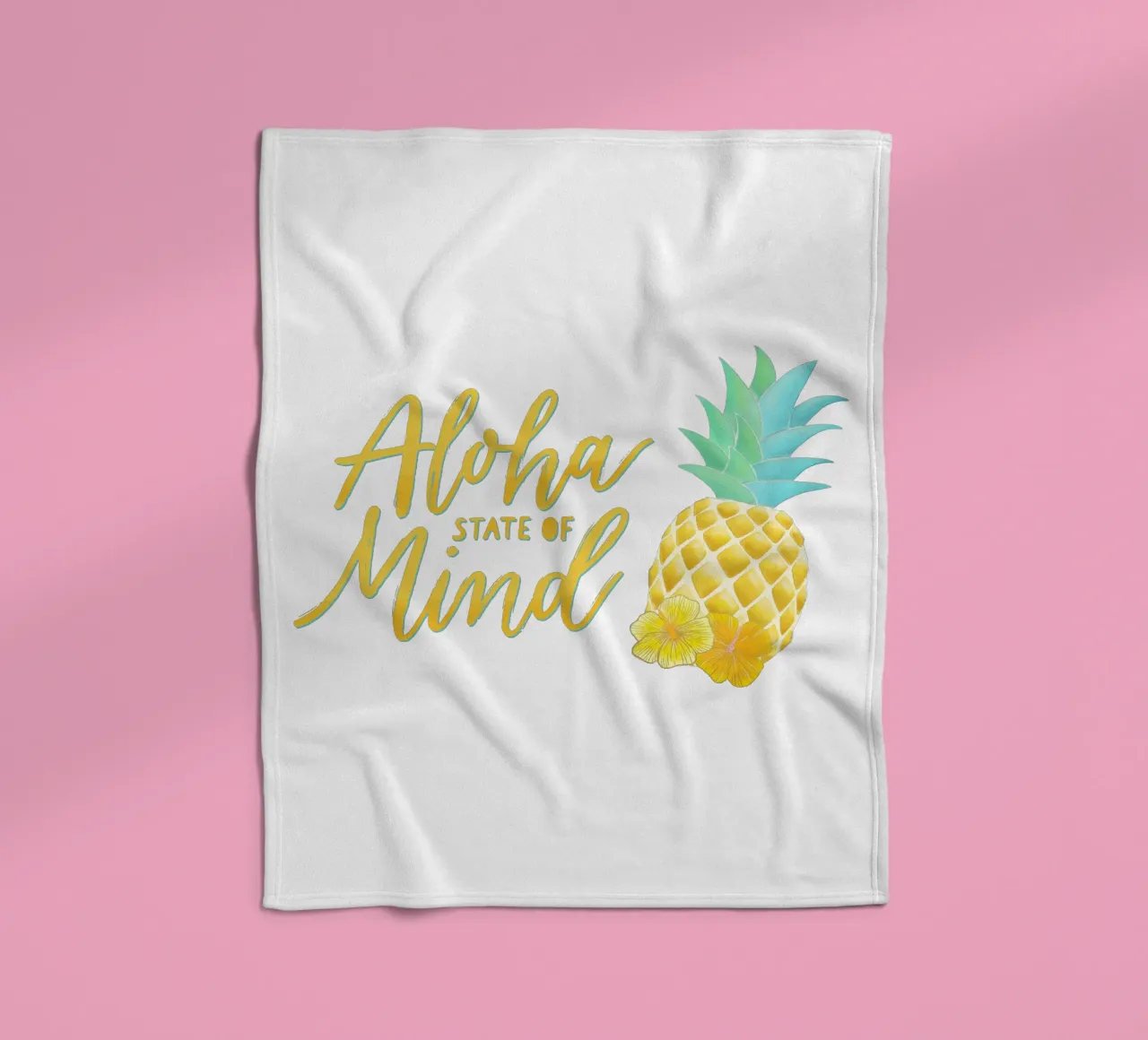 Stato d'animo Aloha coperta in pile da CalliLetters