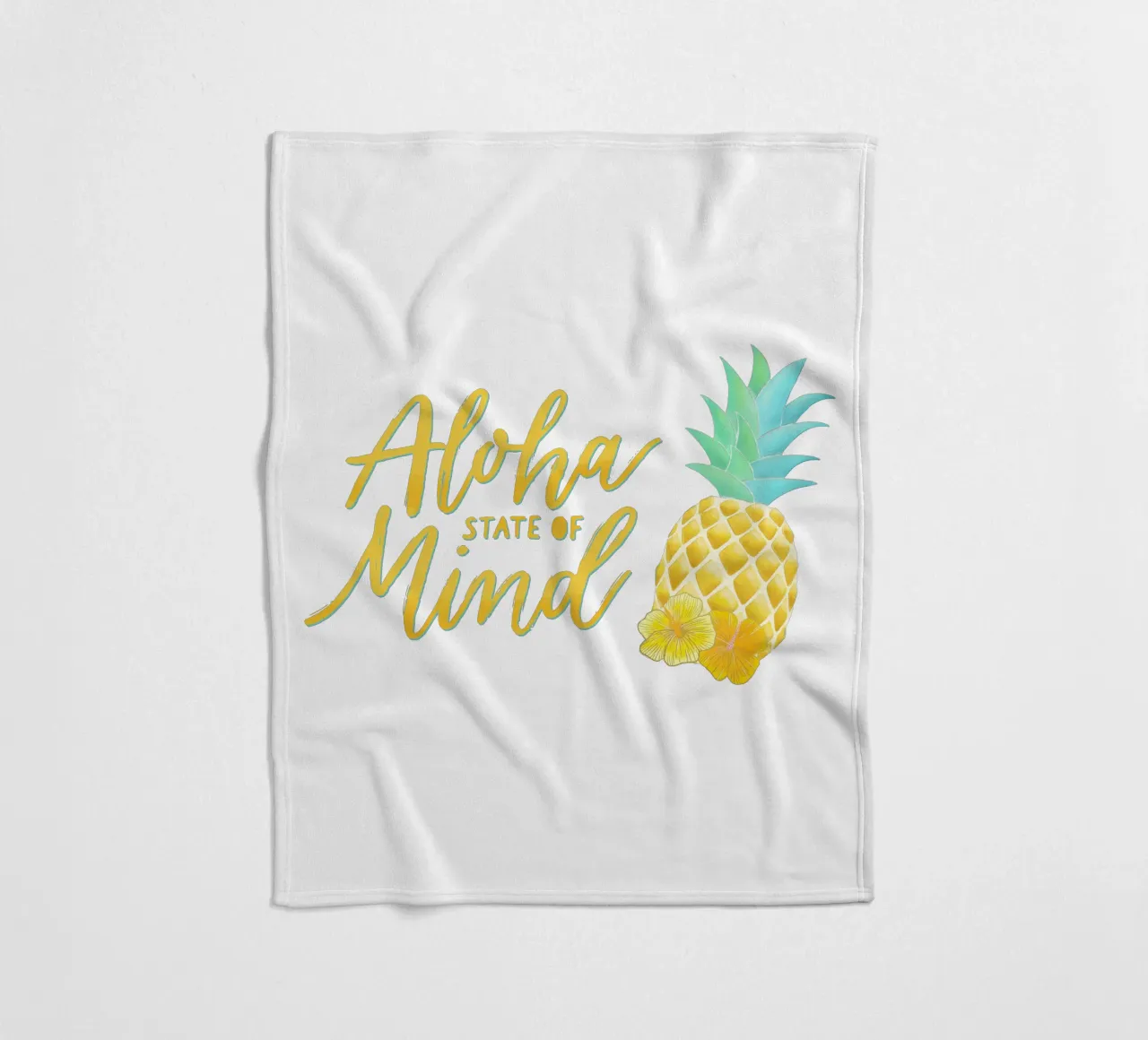 Stato d'animo Aloha coperta in pile da CalliLetters