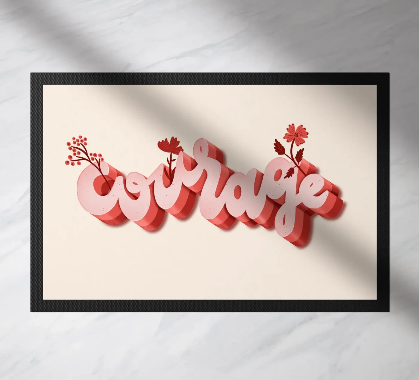 Courage doormat by nicigabrieldesigns