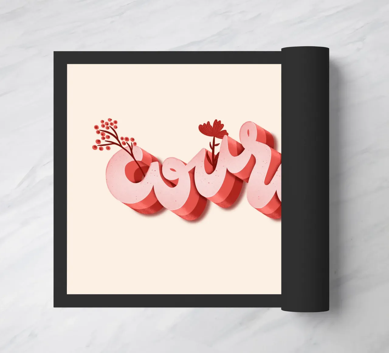 Moed deurmat van nicigabrieldesigns