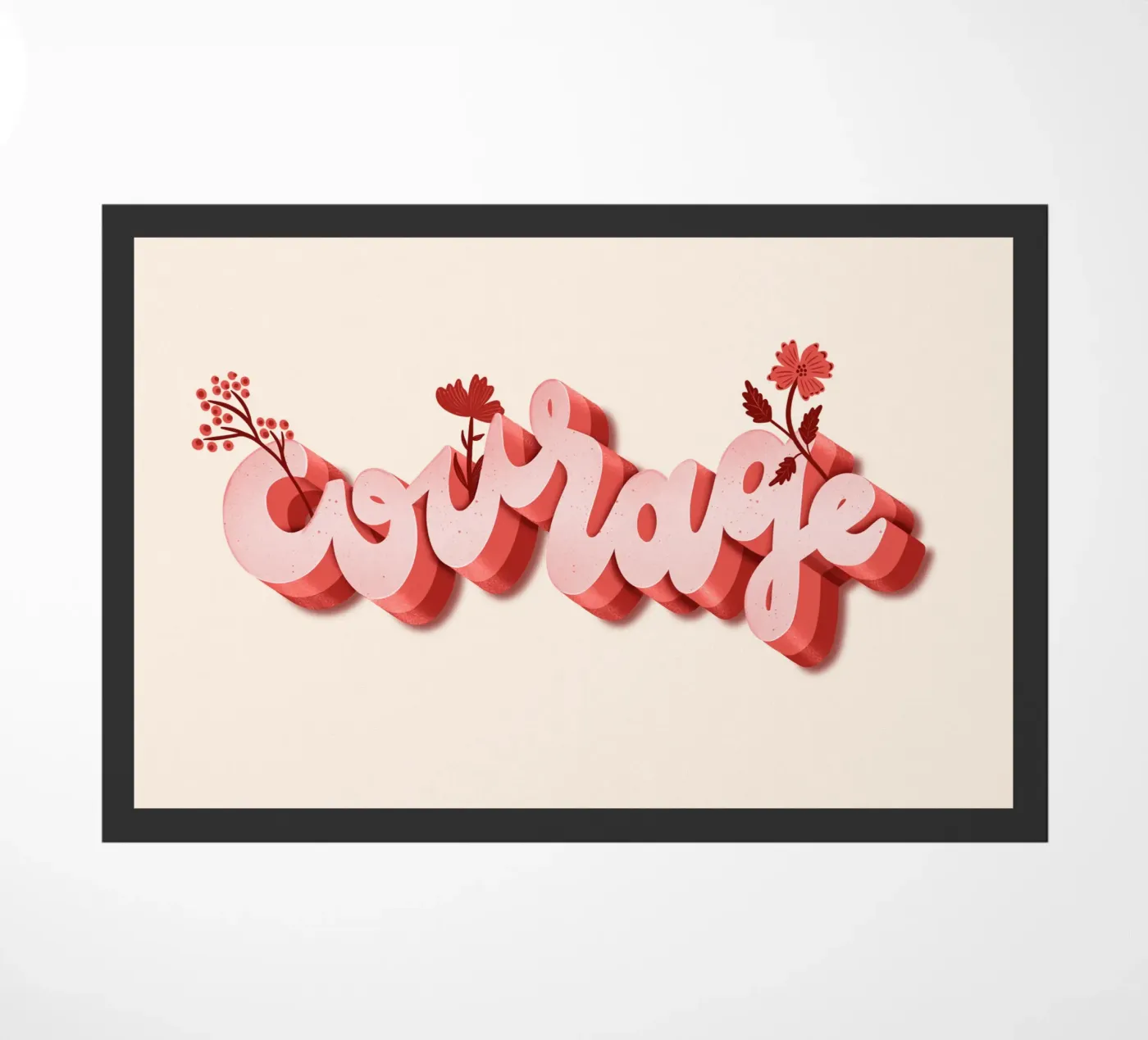 Courage doormat by nicigabrieldesigns