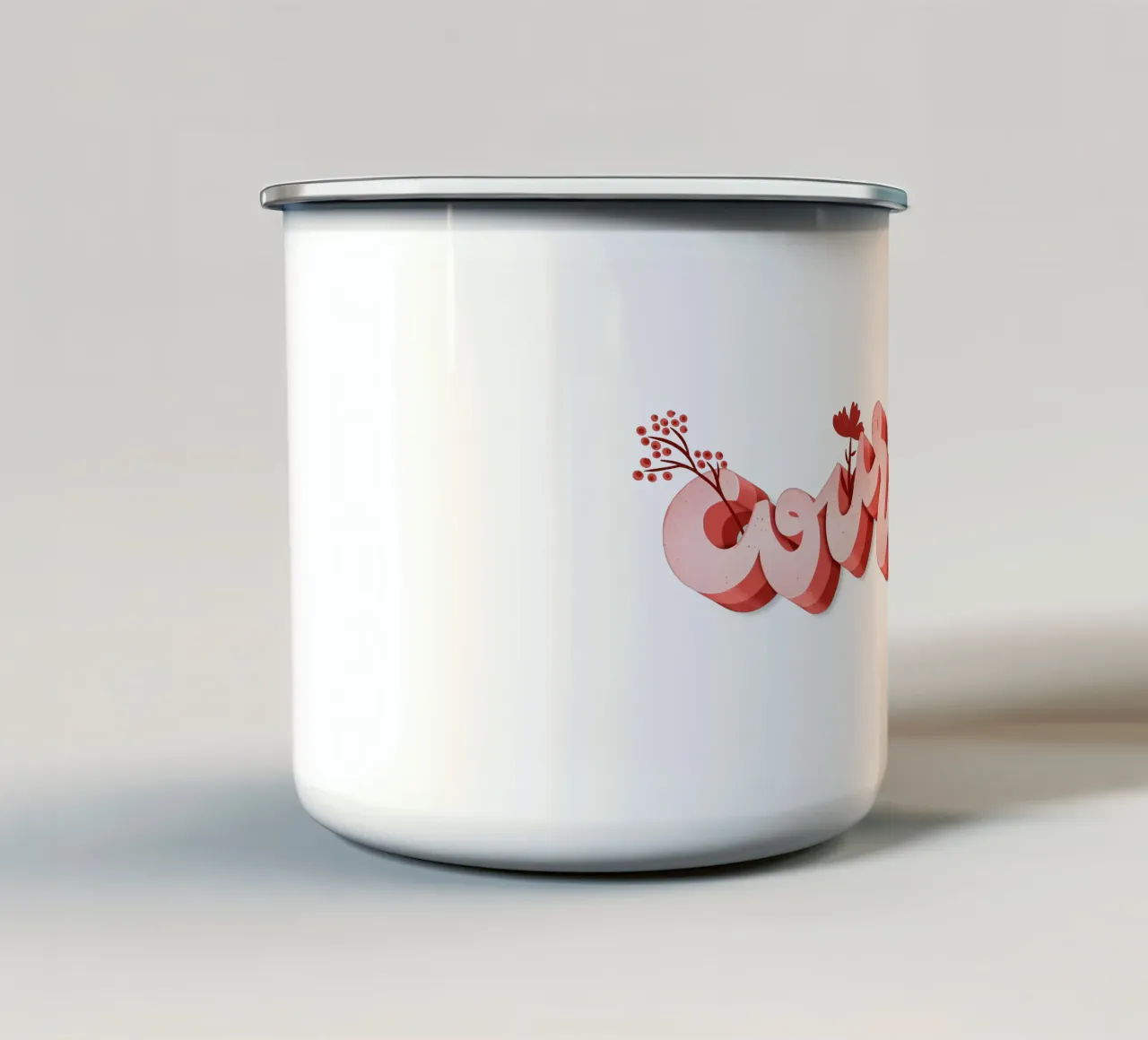 Il coraggio tazza in smalto da nicigabrieldesigns