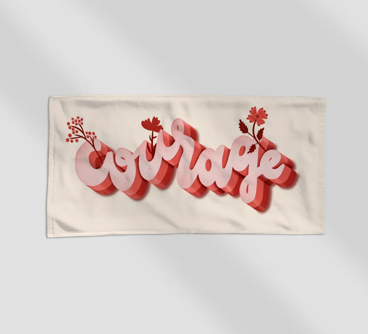 Courage serviette de plage de nicigabrieldesigns