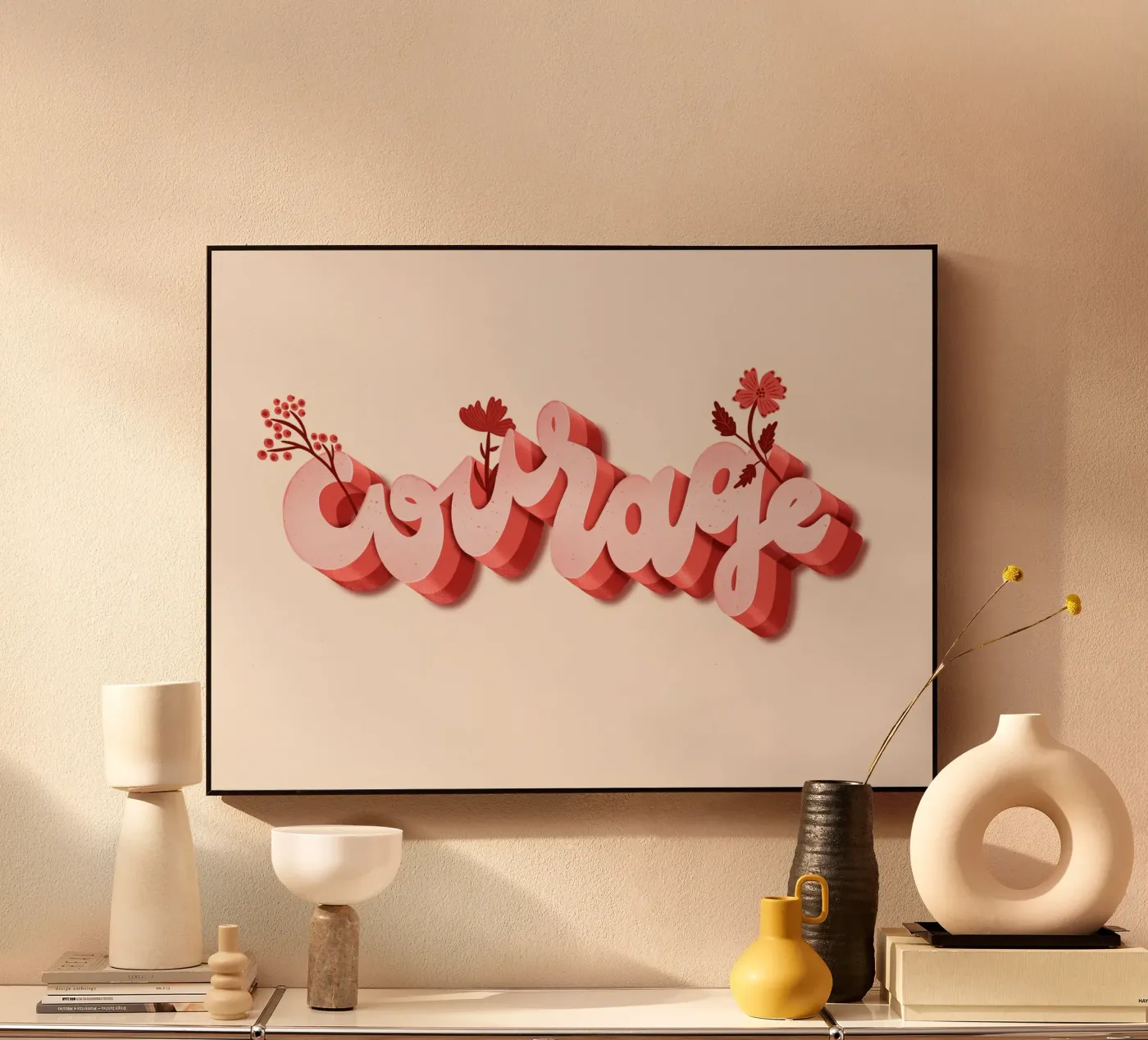 Courage plexiglas de nicigabrieldesigns