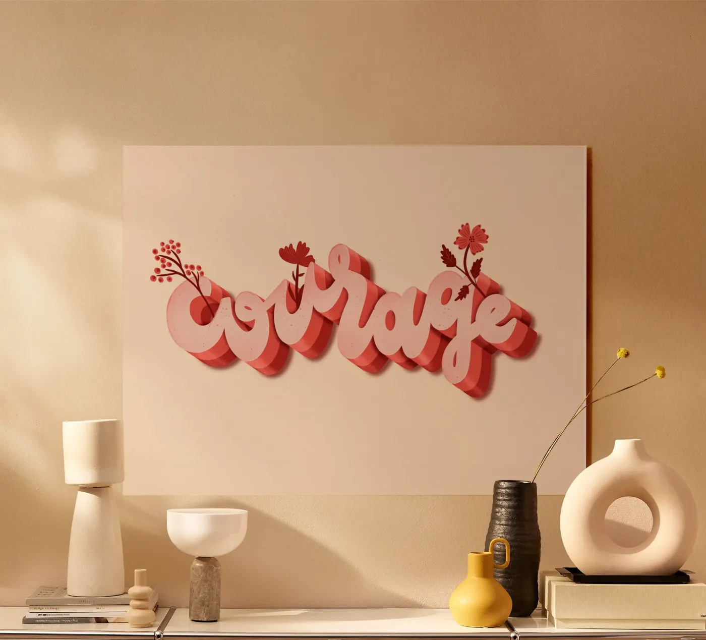 Courage plexiglas de nicigabrieldesigns