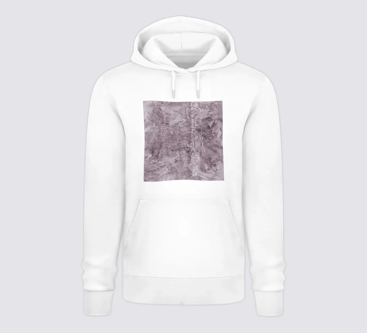 viola felpa con cappuccio da k i m
