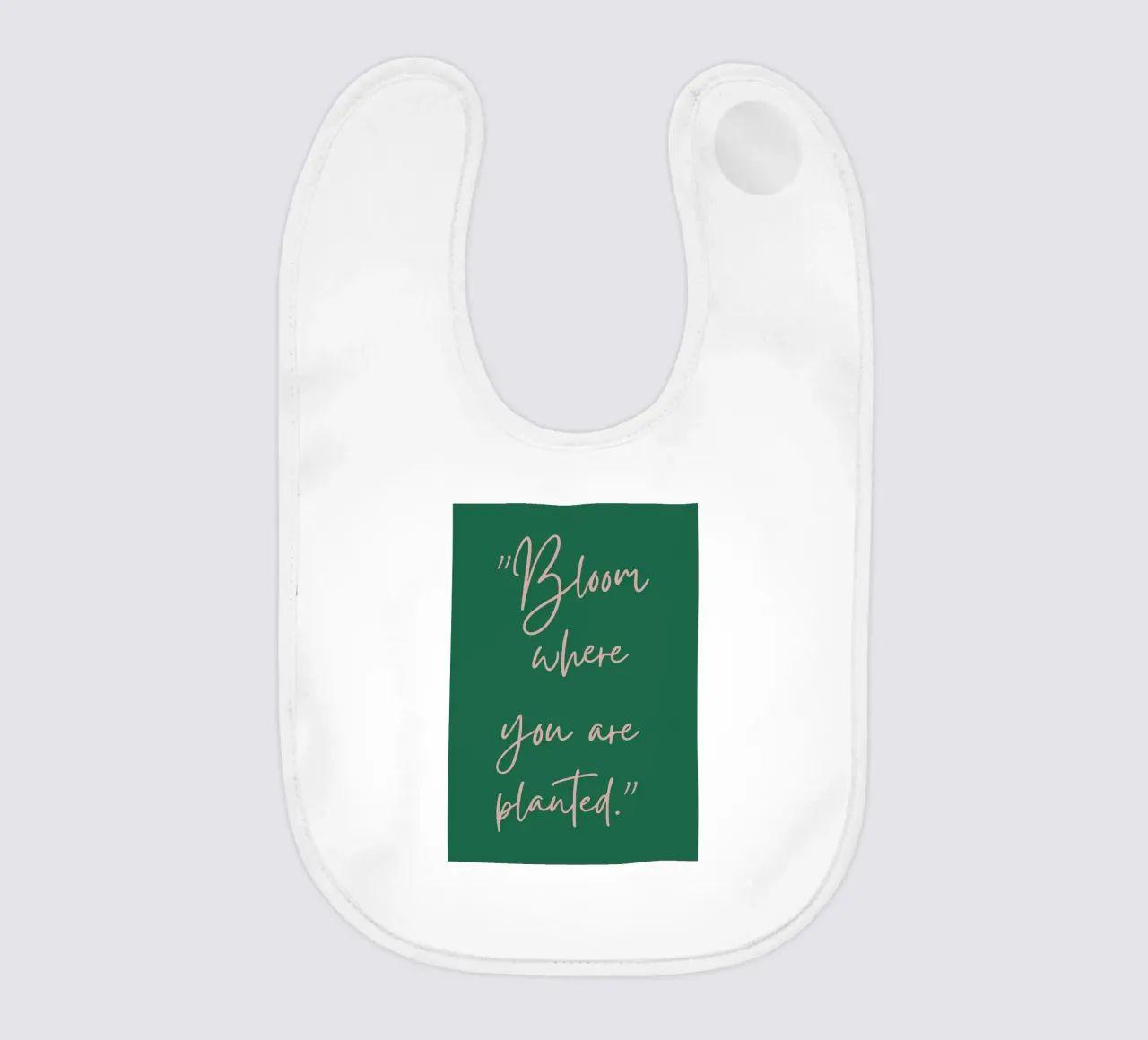 Bloom Where You Are Planted Inspirational Zitat Babylätzchen von The Art Club