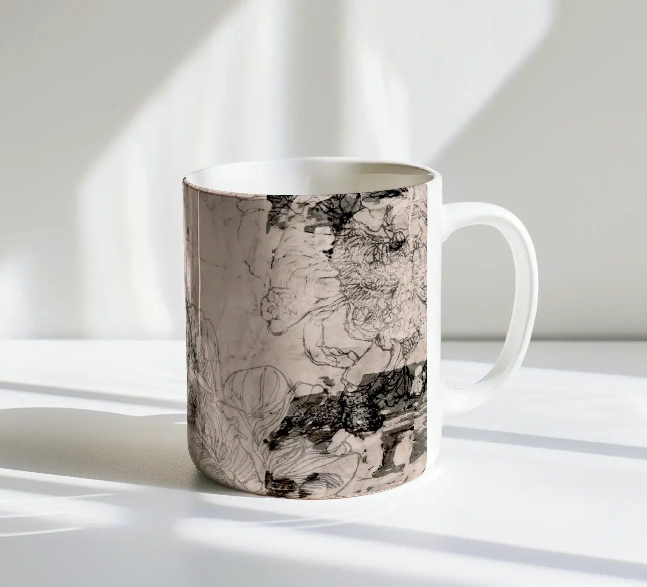 peonia tazza in ceramica da k i m