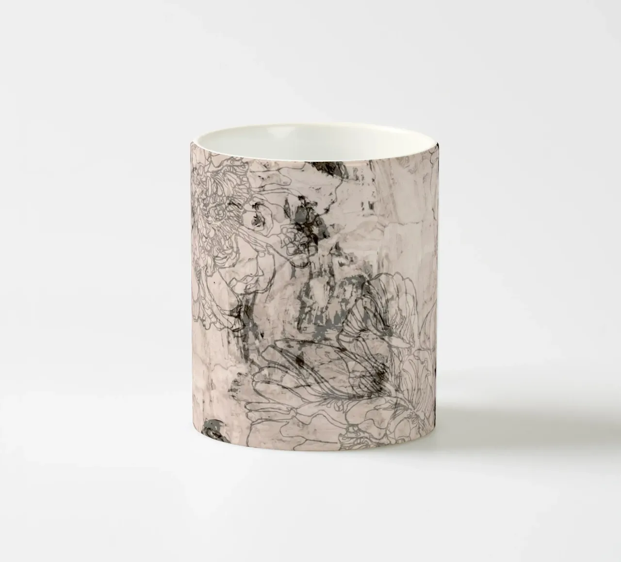 peonia tazza in ceramica da k i m
