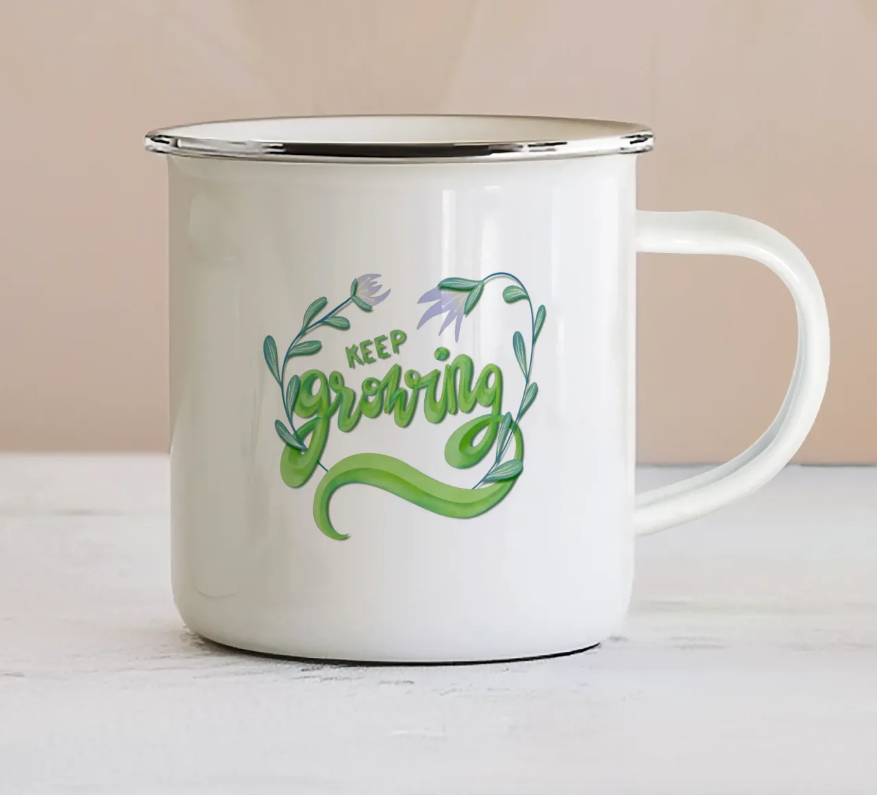 keep growing tazza in smalto da nicigabrieldesigns