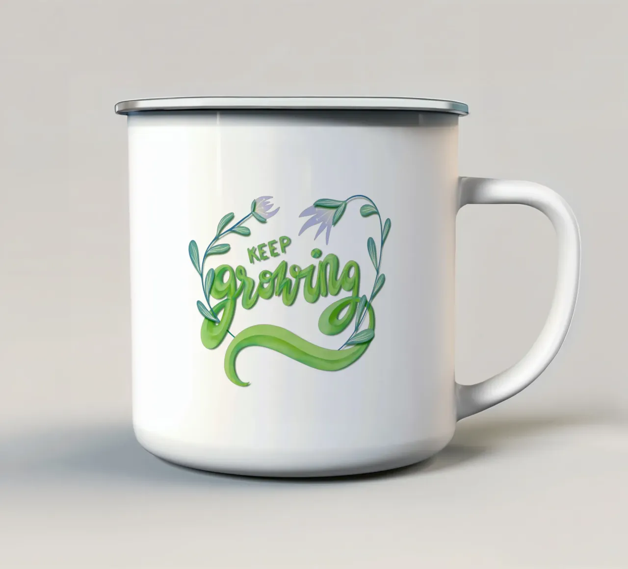 keep growing tazza in smalto da nicigabrieldesigns