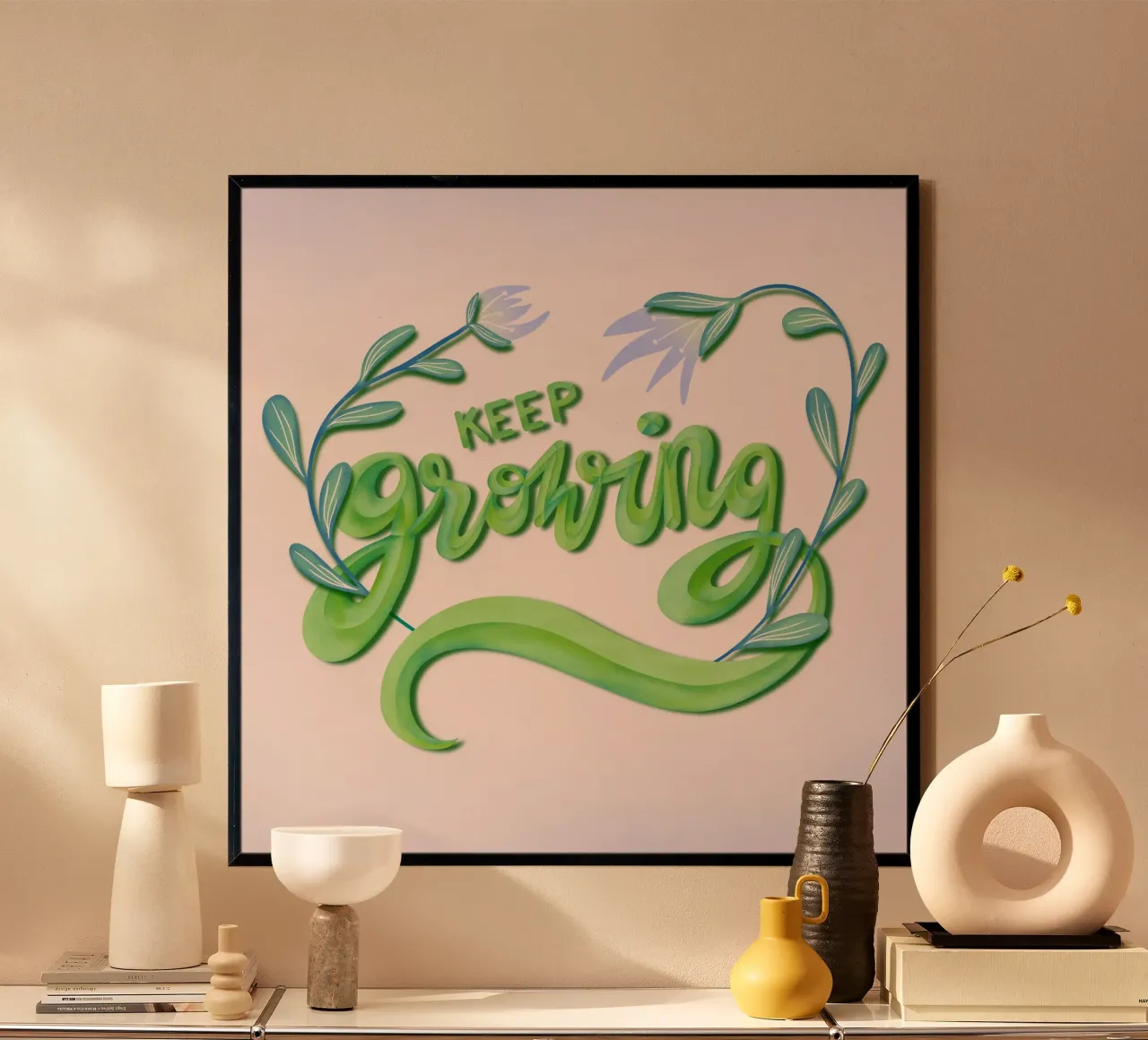 keep growing poster da nicigabrieldesigns