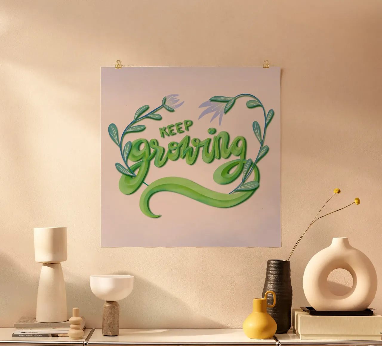 keep growing poster da nicigabrieldesigns