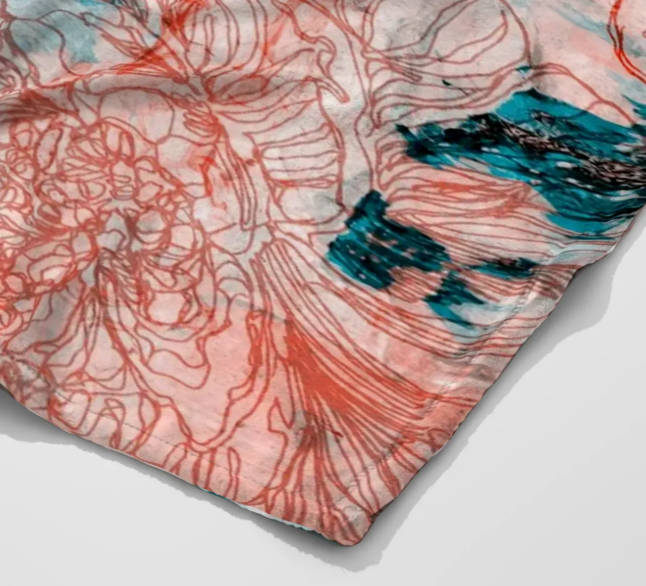 peony2 coperta in pile da k i m