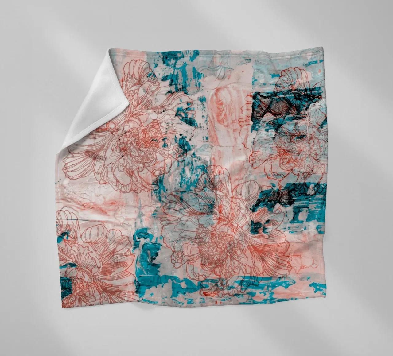 peony2 coperta in pile da k i m