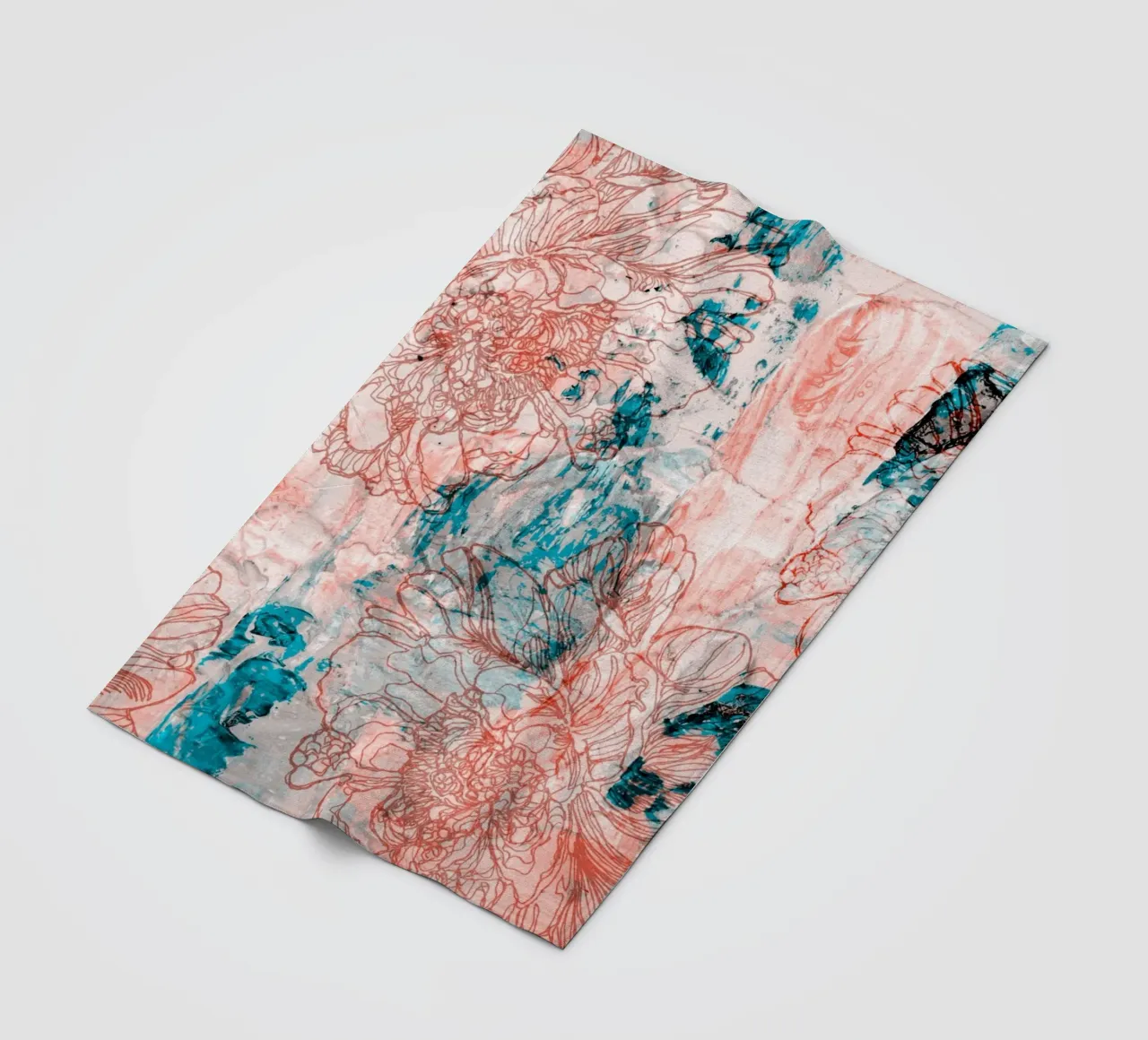 peony2 coperta in pile da k i m