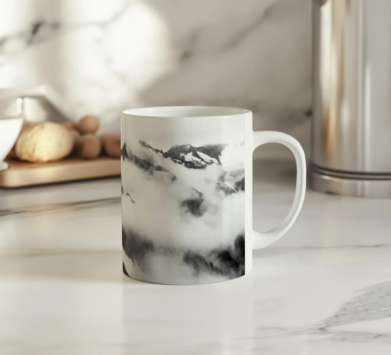Moody mountains tazza in ceramica da Fjöllart