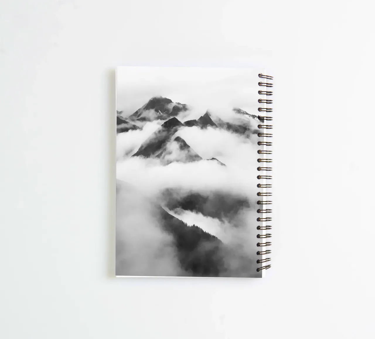 Moody mountains spiral notebook by Fjöllart