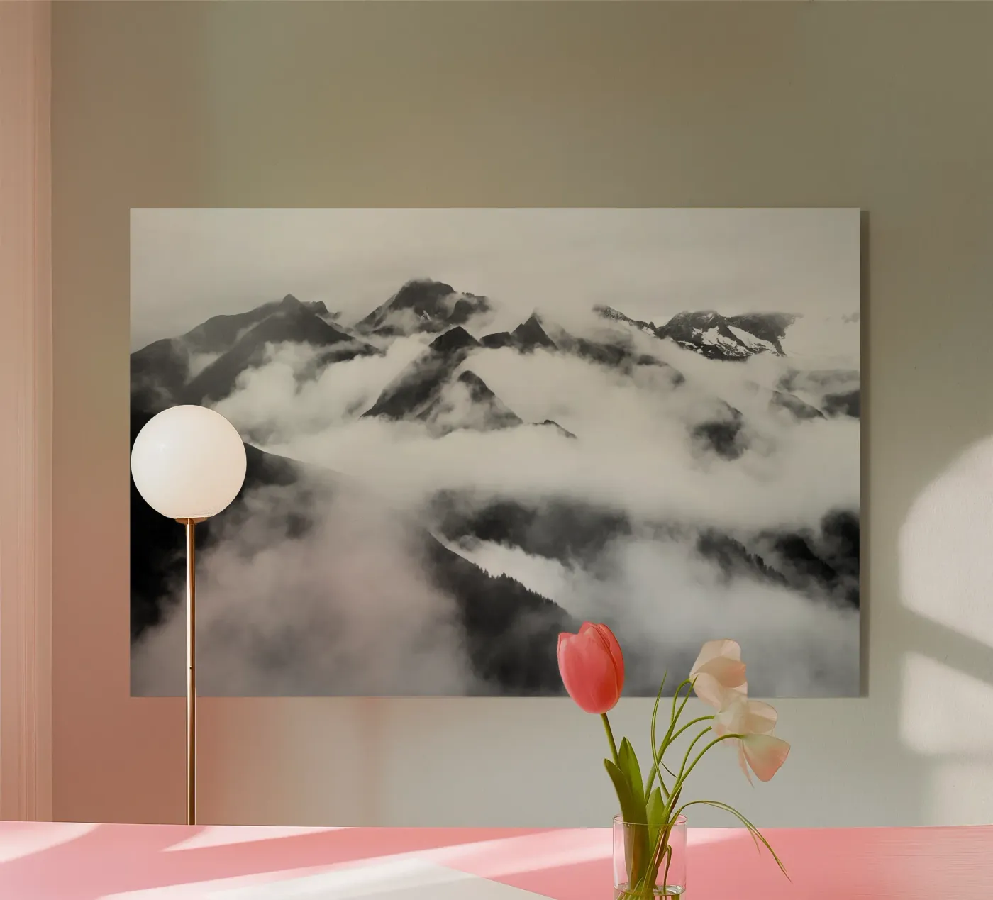 Moody mountains acrylic glass by Fjöllart