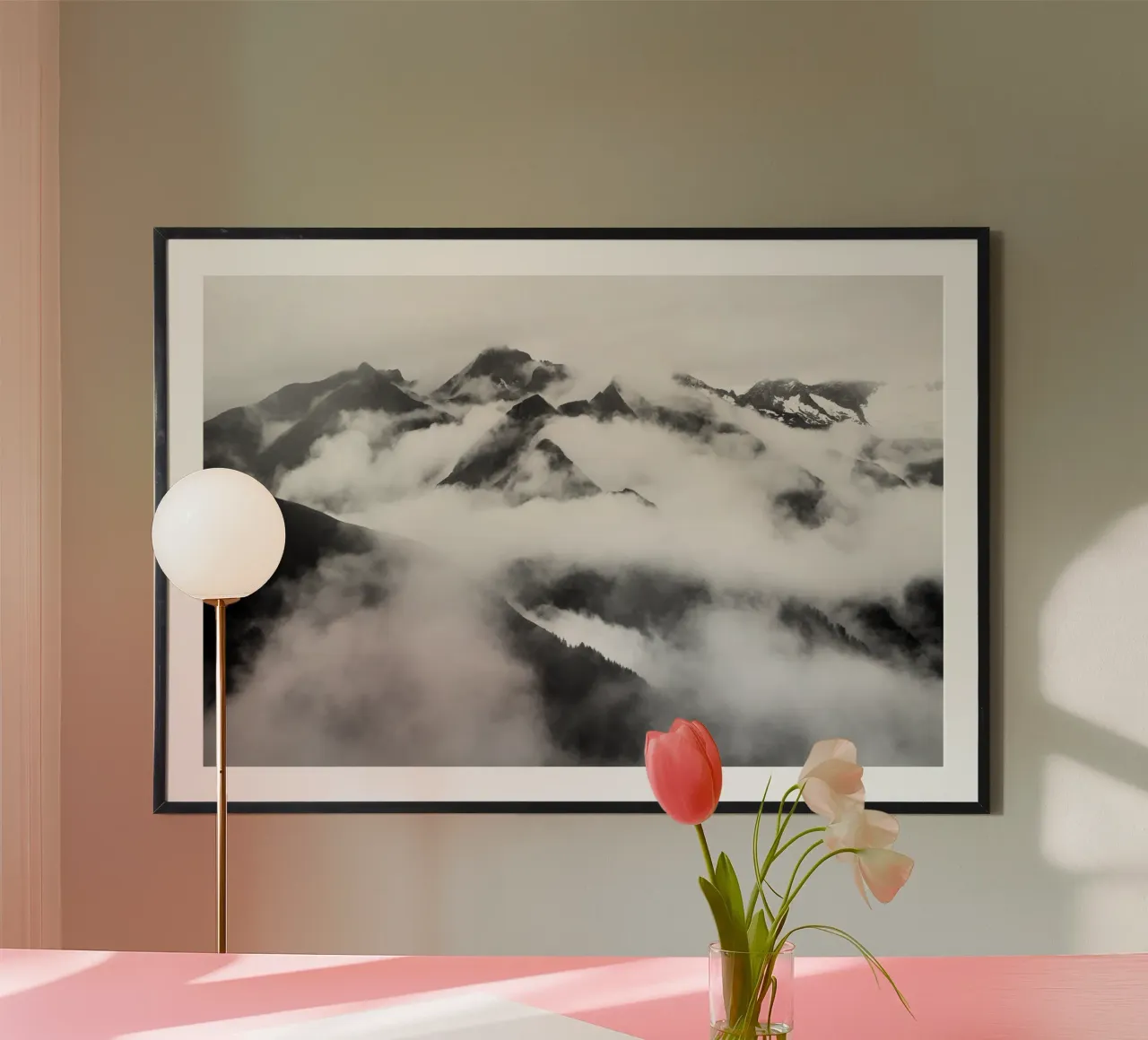 Moody mountains carta hahnemühle da Fjöllart