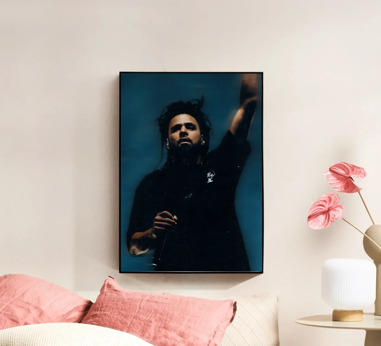 J cole plexiglass da Digital Street art