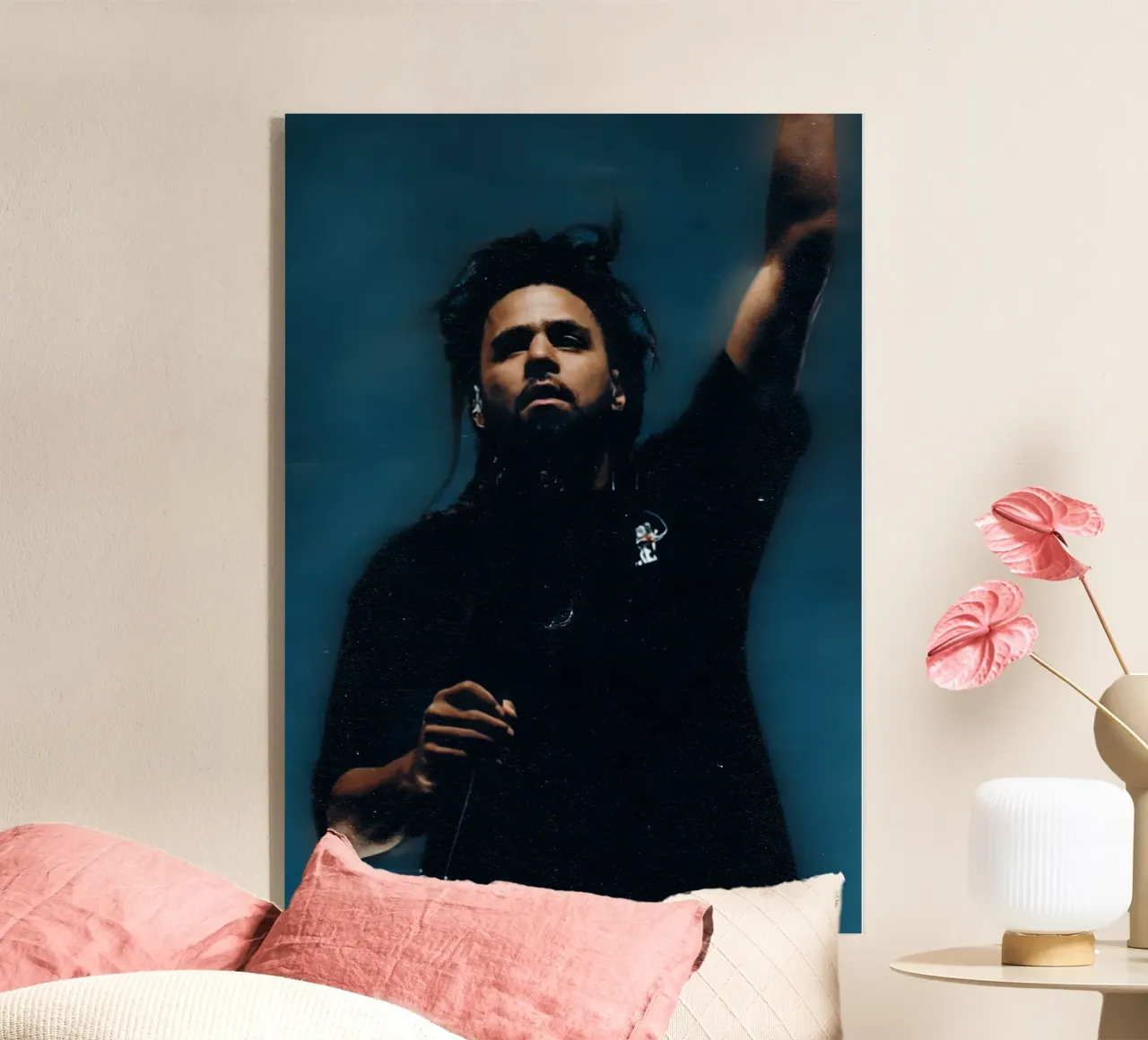 J cole plexiglass da Digital Street art