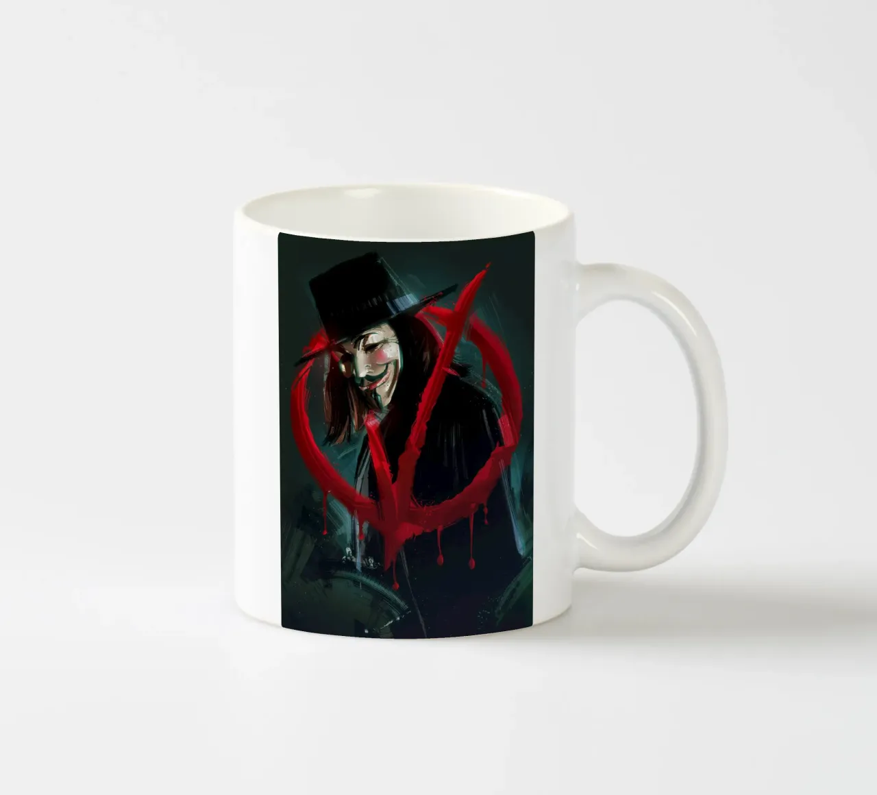 V For Vendetta tazza in ceramica da nabakumov