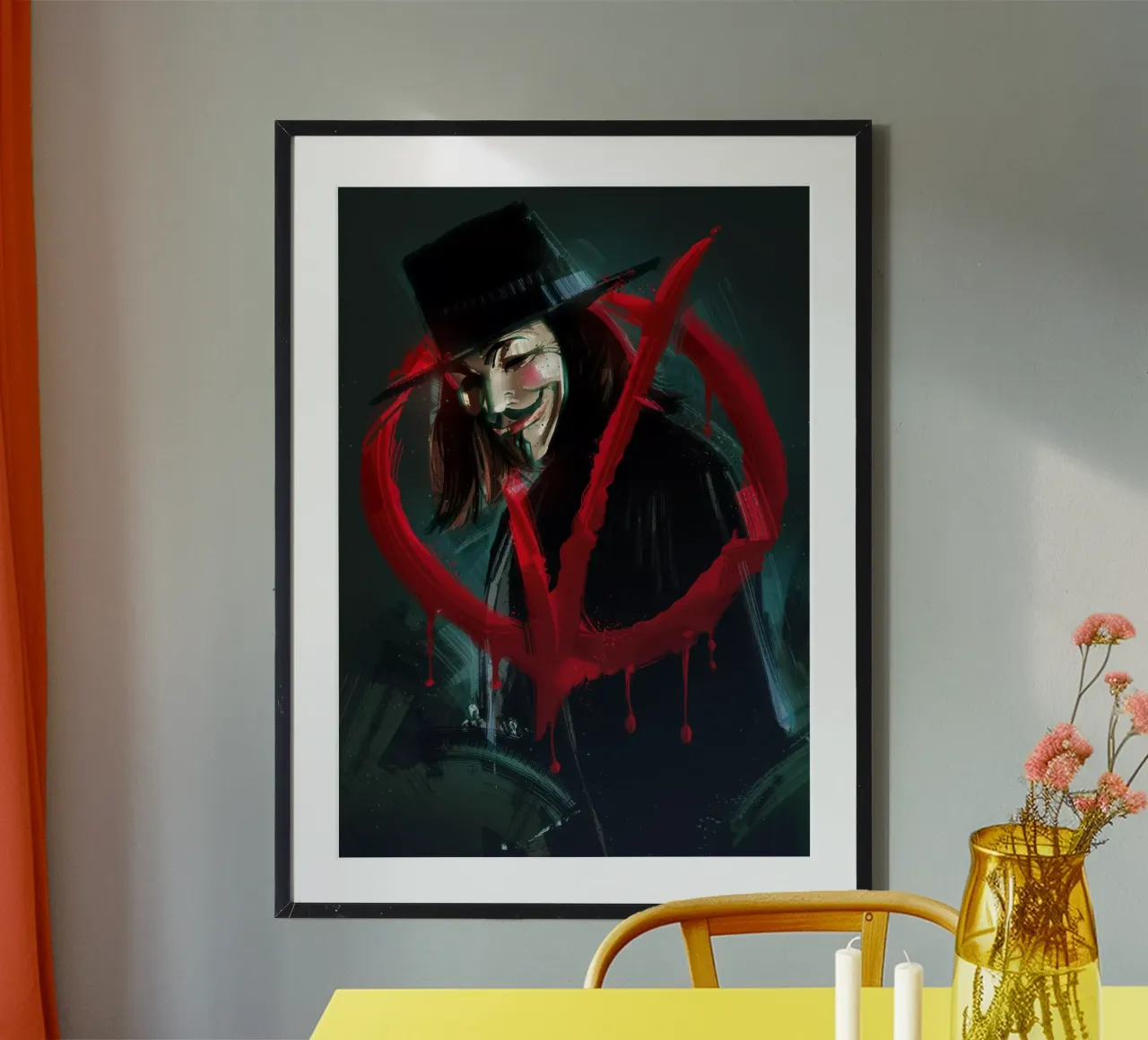 V For Vendetta carta hahnemühle da nabakumov
