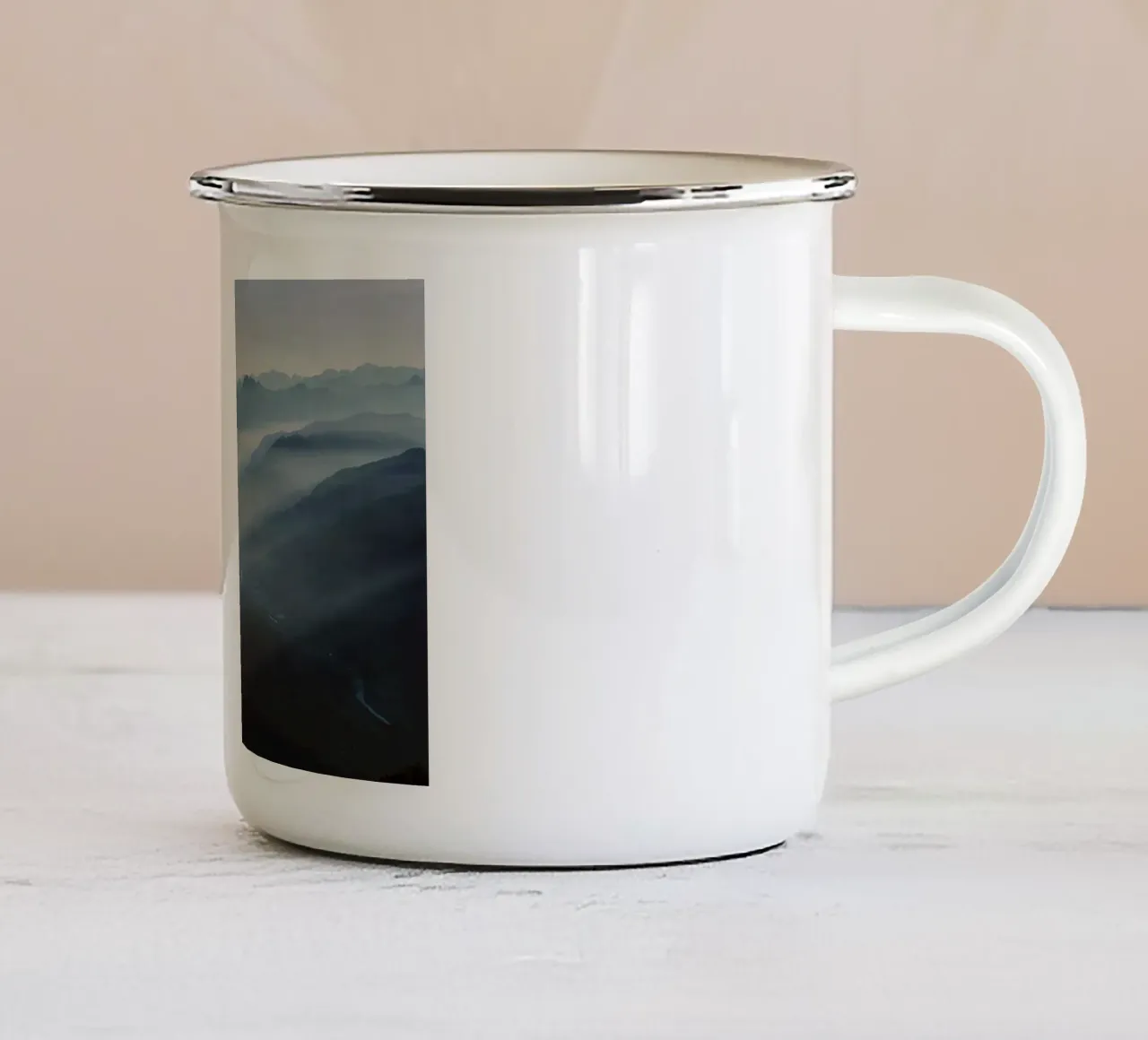 Werfener Hütte, Tennengebirge, Austria tazza in smalto da art picture