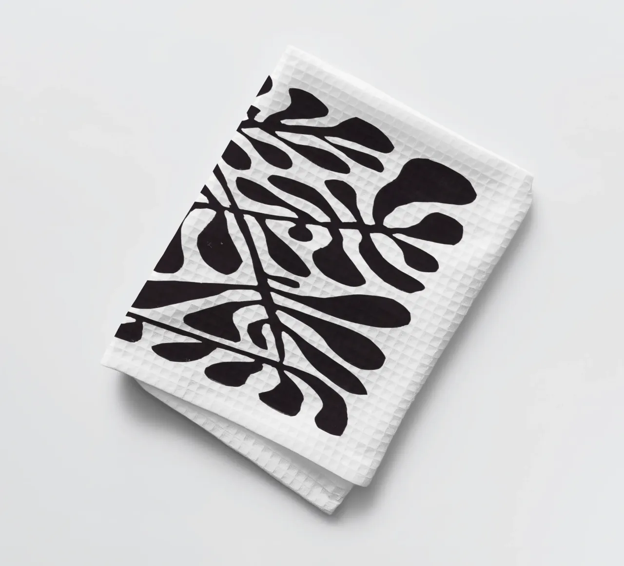 Alisa Galitsyna - Linocut Floral canovaccio da cucina da The Artcircle