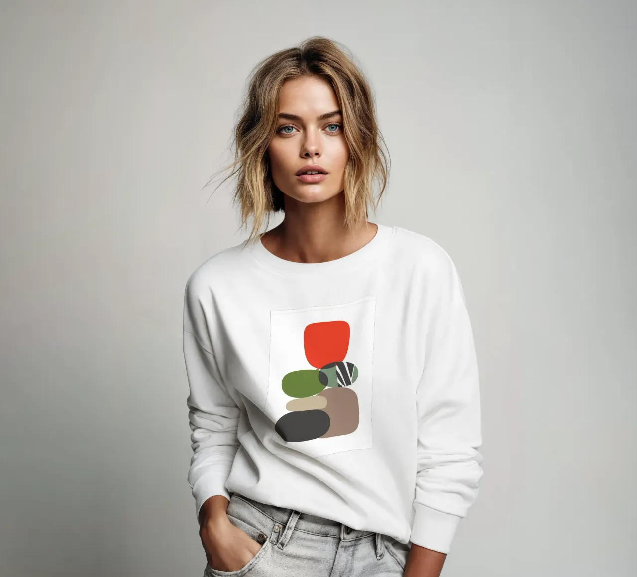 Balancing Shapes No 01 felpa da lazydaypaper