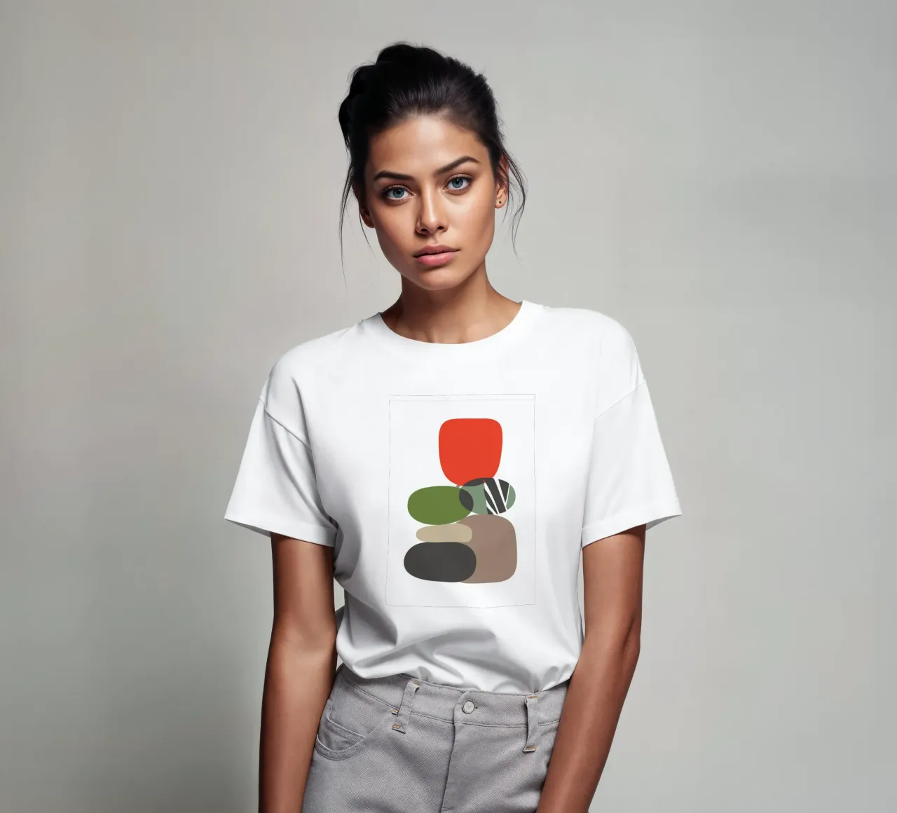 Balancing Shapes No 01 t-shirt da lazydaypaper
