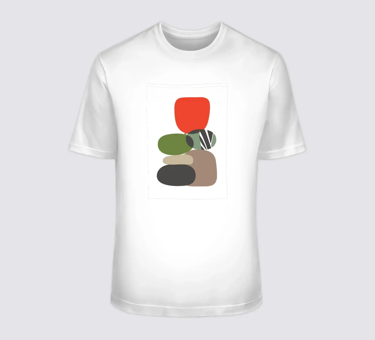 Balancing Shapes No 01 t-shirt da lazydaypaper