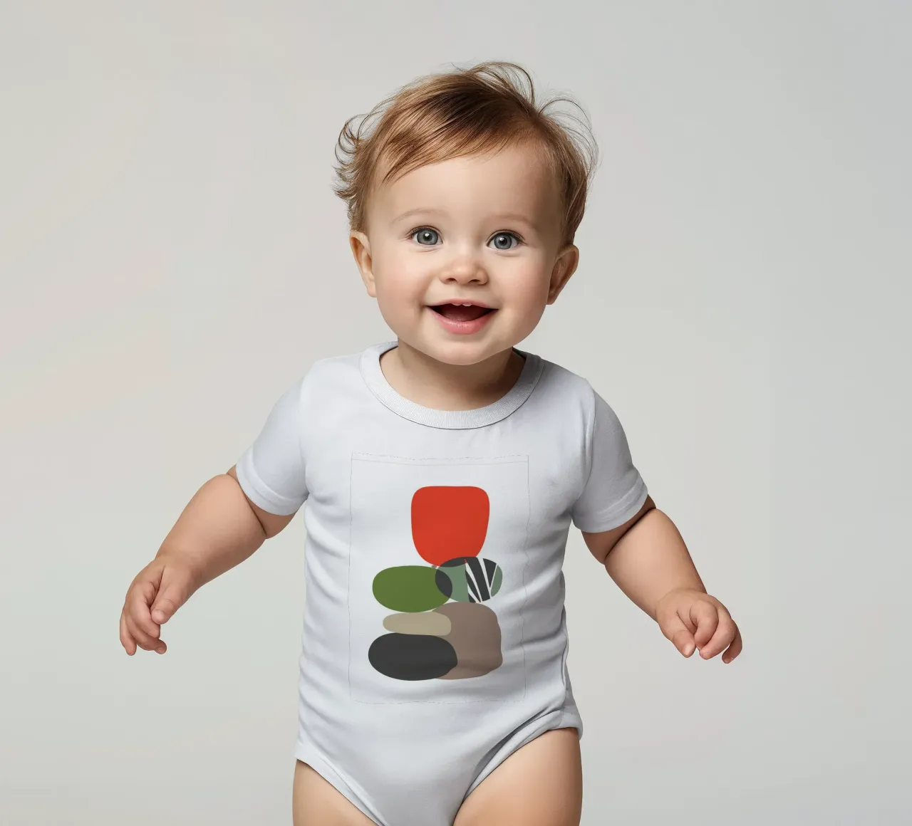 Balancing Shapes No 01 body de bebé de lazydaypaper