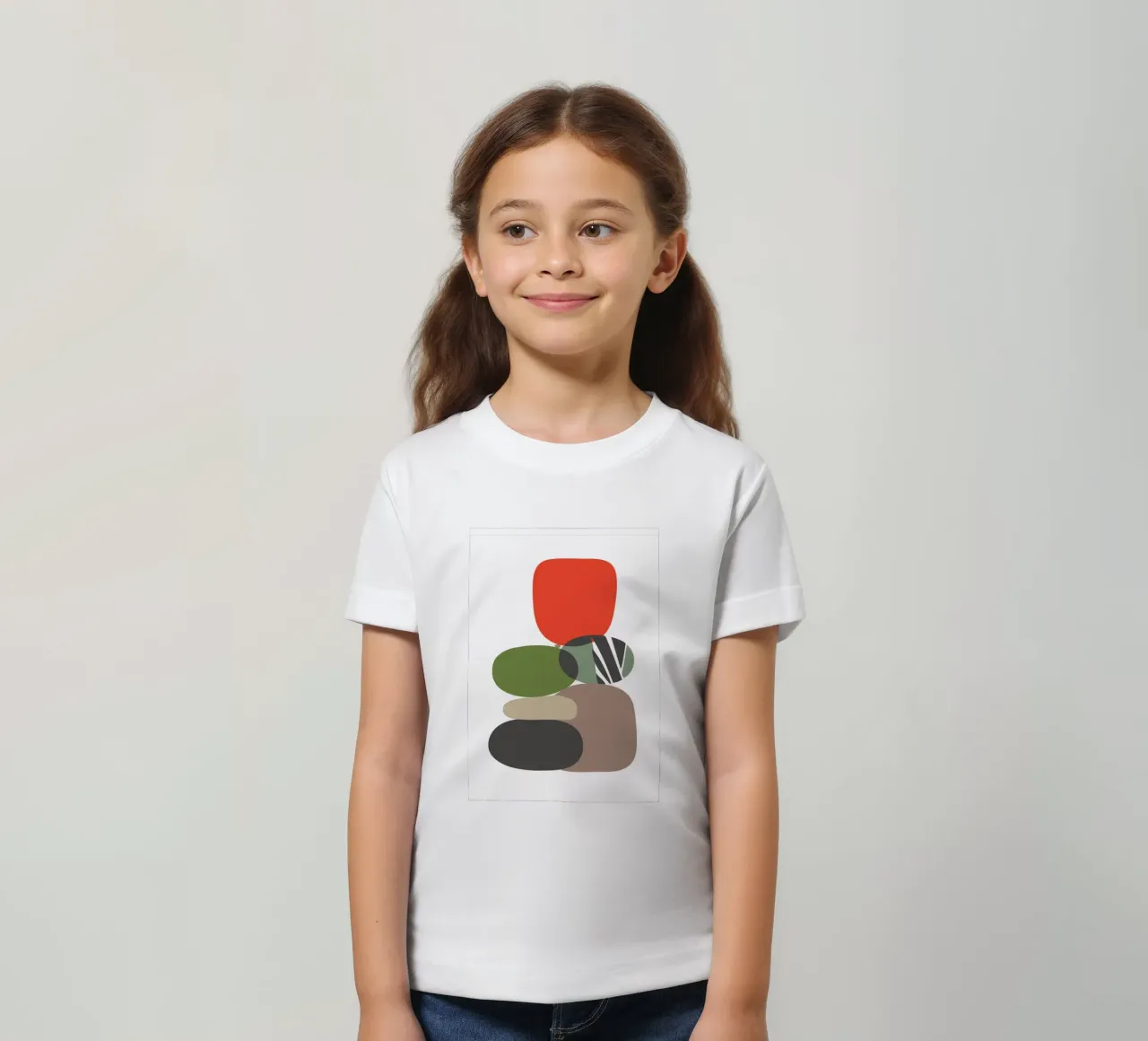 Balancing Shapes No 01 t-shirt bambini da lazydaypaper