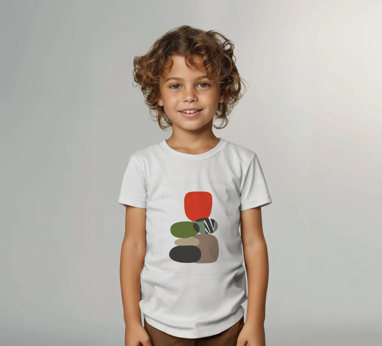 Balancing Shapes No 01 t-shirt bambini da lazydaypaper