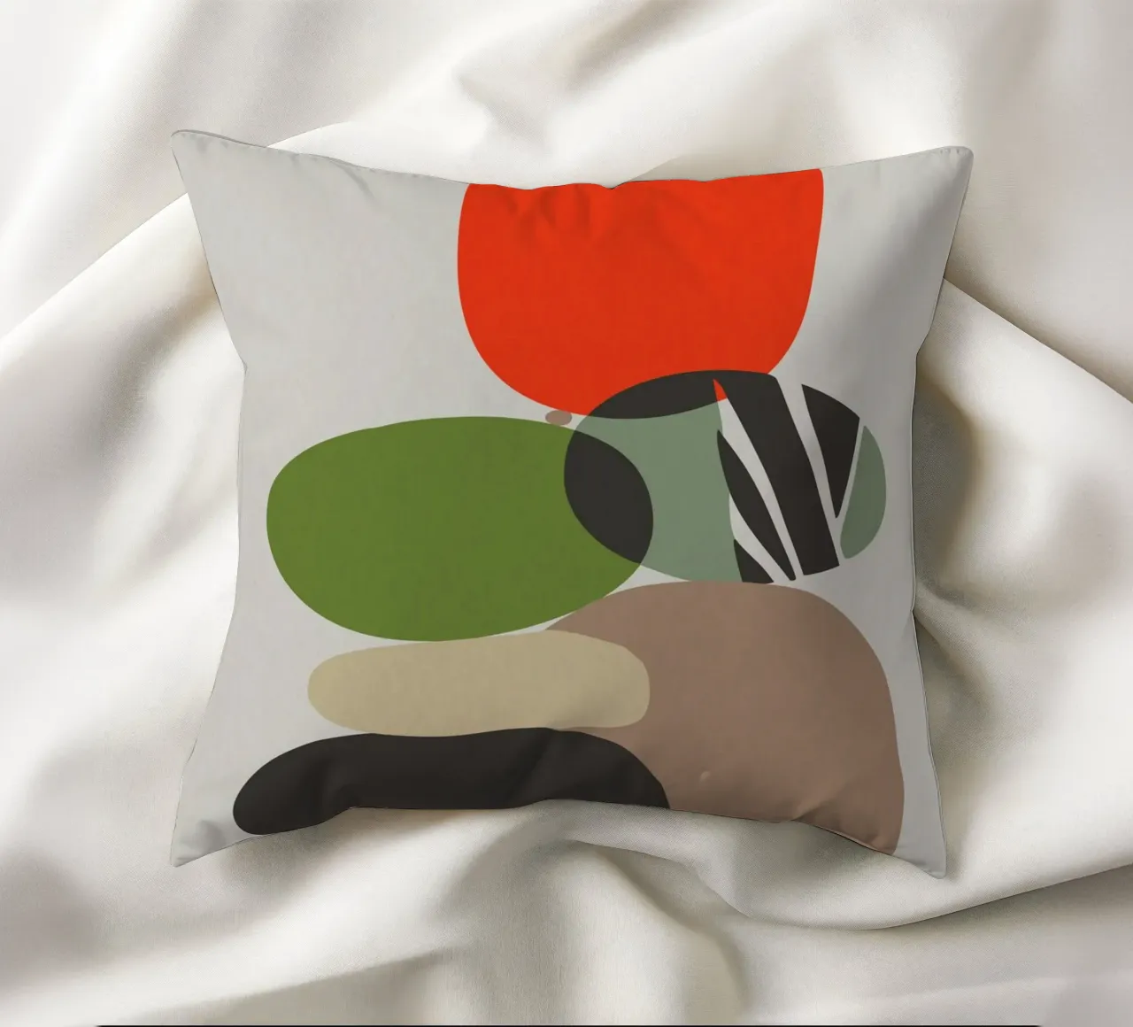 Balancing Shapes No 01 cuscino da lazydaypaper