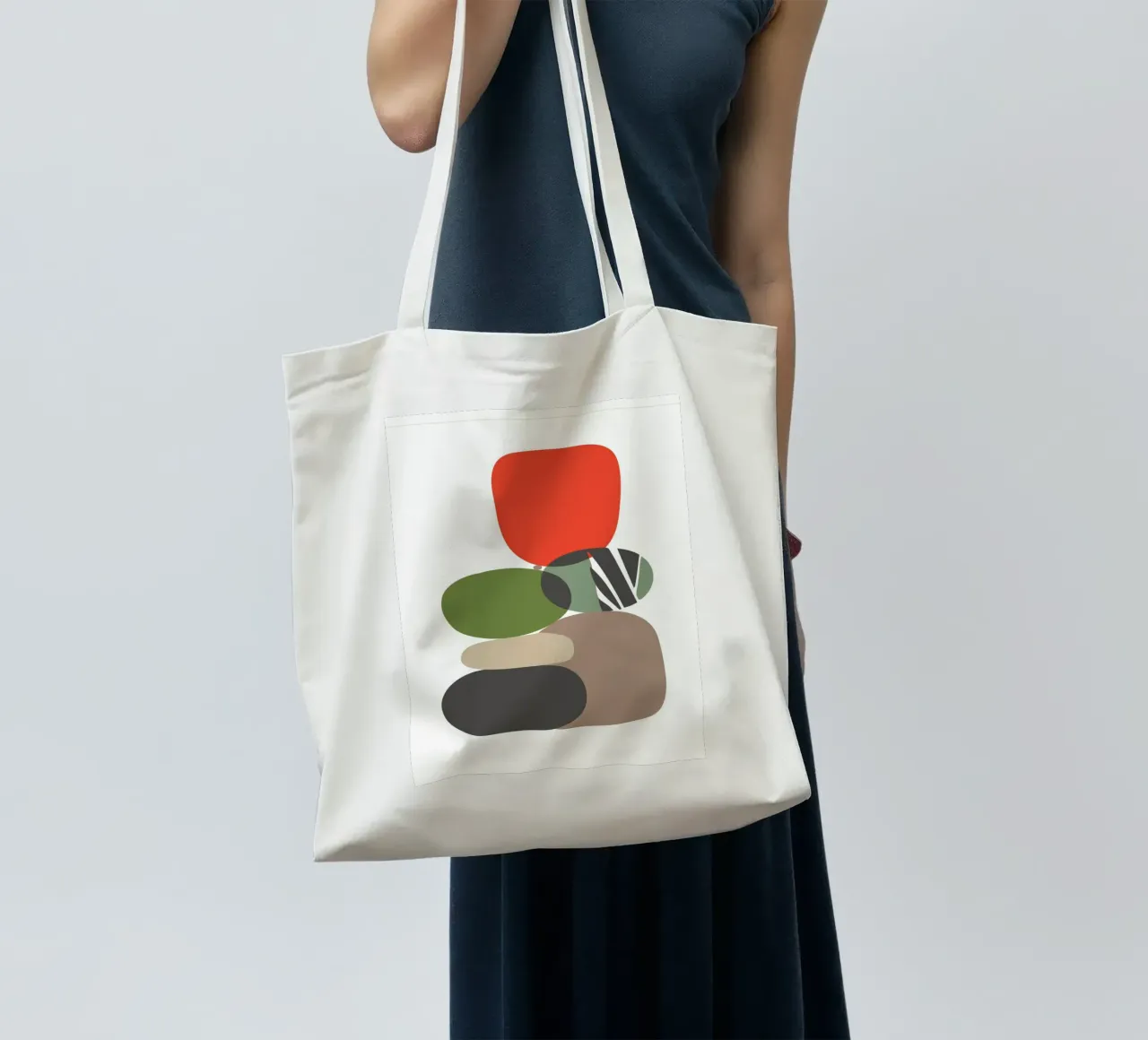 Balancing Shapes No 01 borsa in juta da lazydaypaper