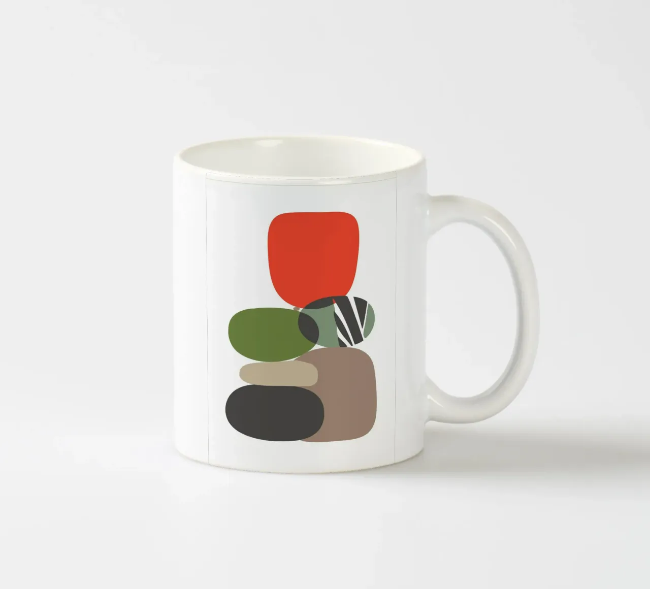 Balancing Shapes No 01 keramische mok van lazydaypaper