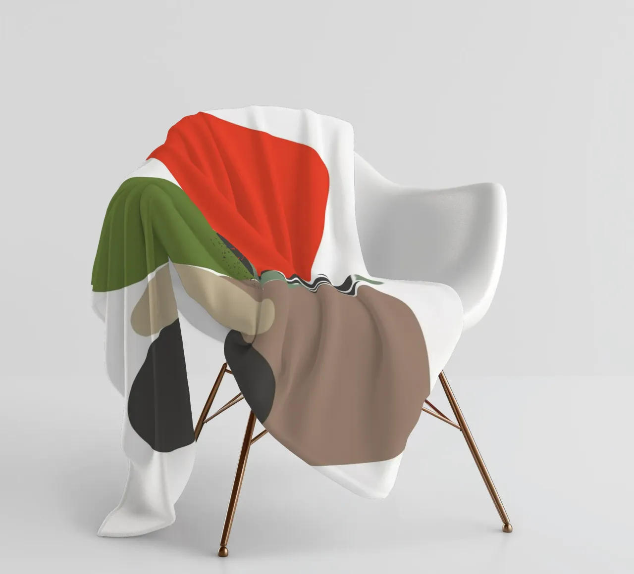 Balancing Shapes No 01 fleecedeken van lazydaypaper