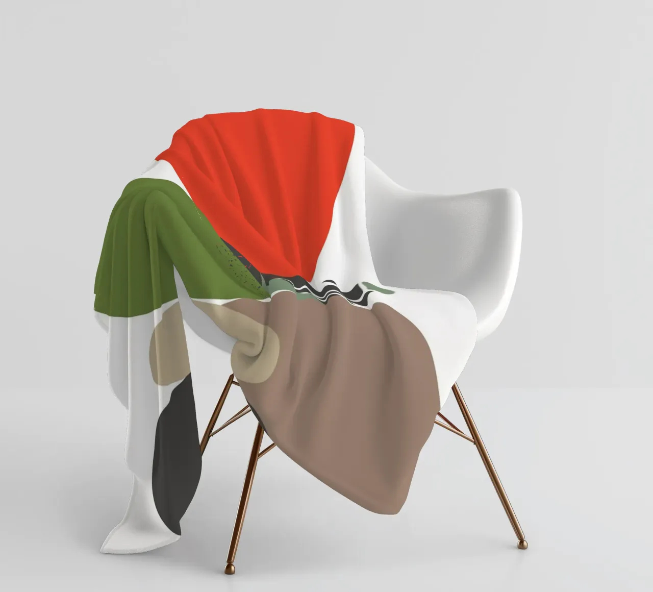 Balancing Shapes No 01 fleecedeken van lazydaypaper