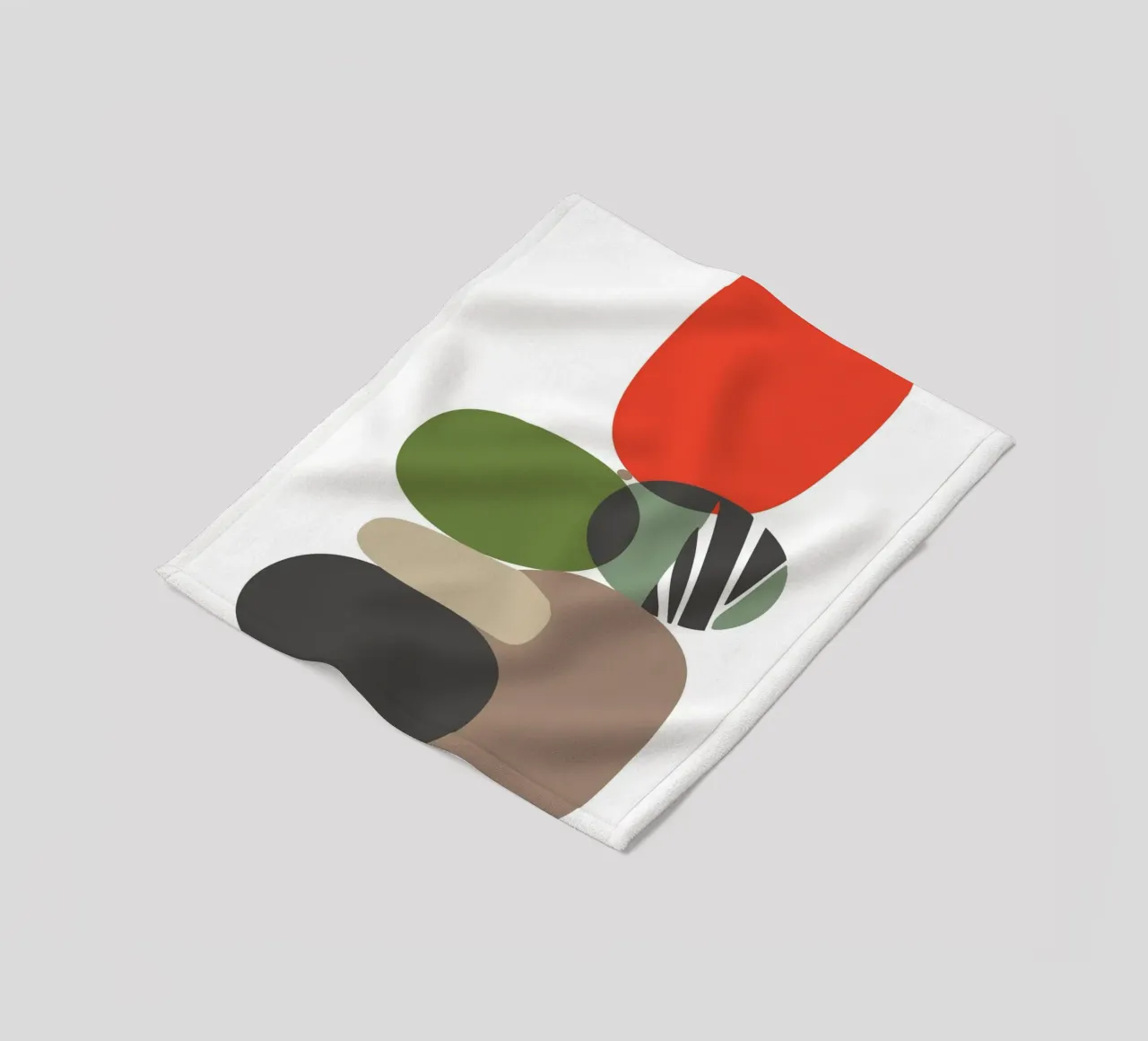 Balancing Shapes No 01 fleecedeken van lazydaypaper