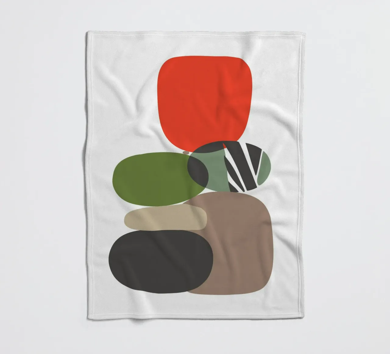 Balancing Shapes No 01 coperta in pile da lazydaypaper