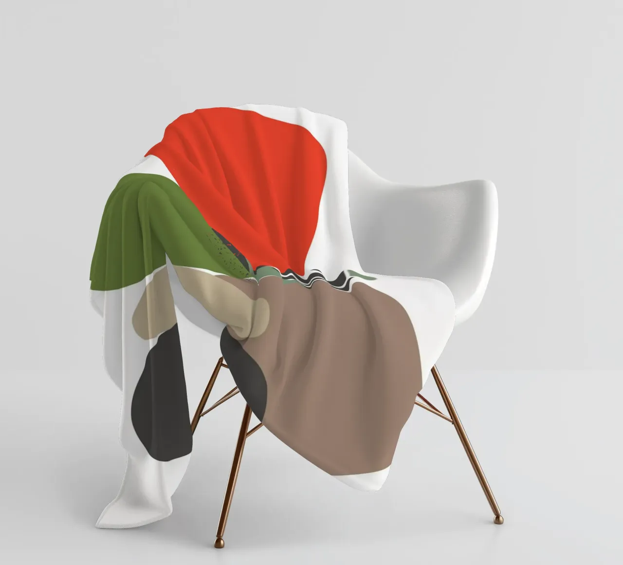 Balancing Shapes No 01 fleecedeken van lazydaypaper