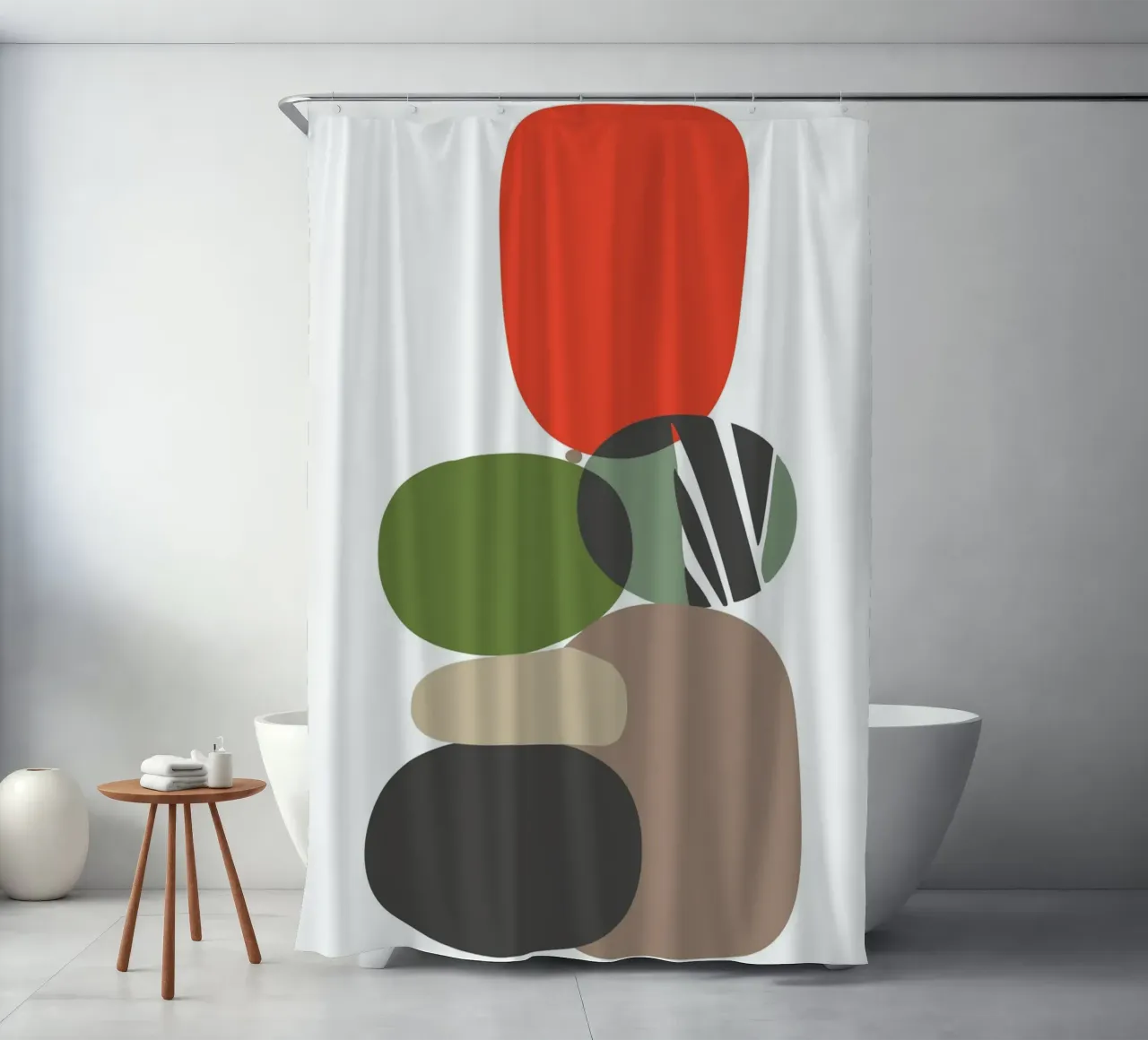 Balancing Shapes No 01 tenda da doccia da lazydaypaper
