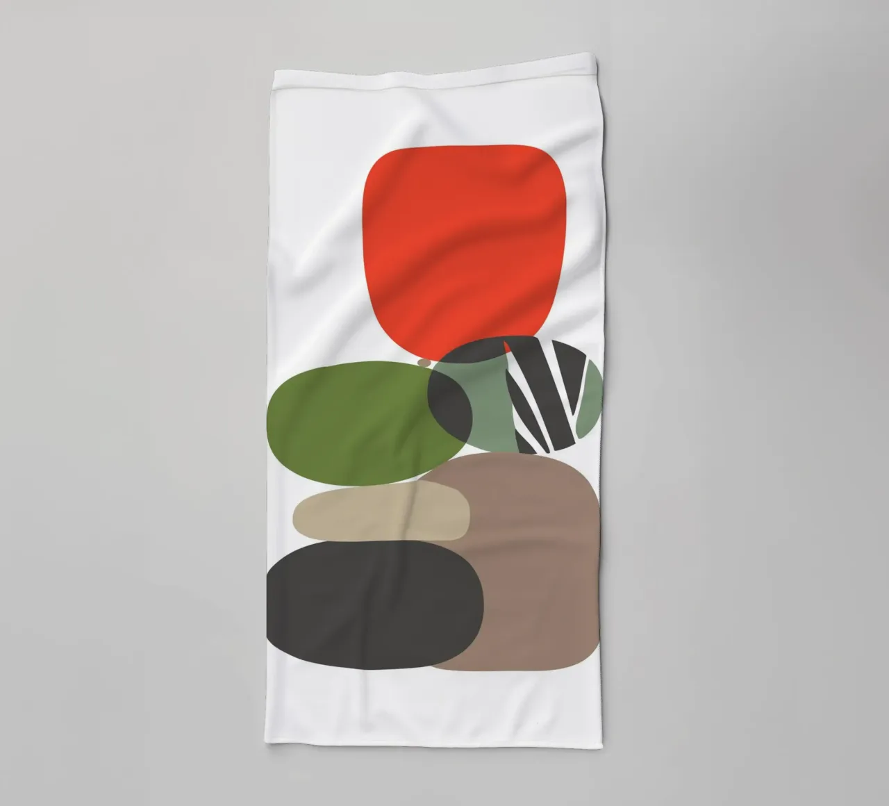 Balancing Shapes No 01 badhanddoek van lazydaypaper