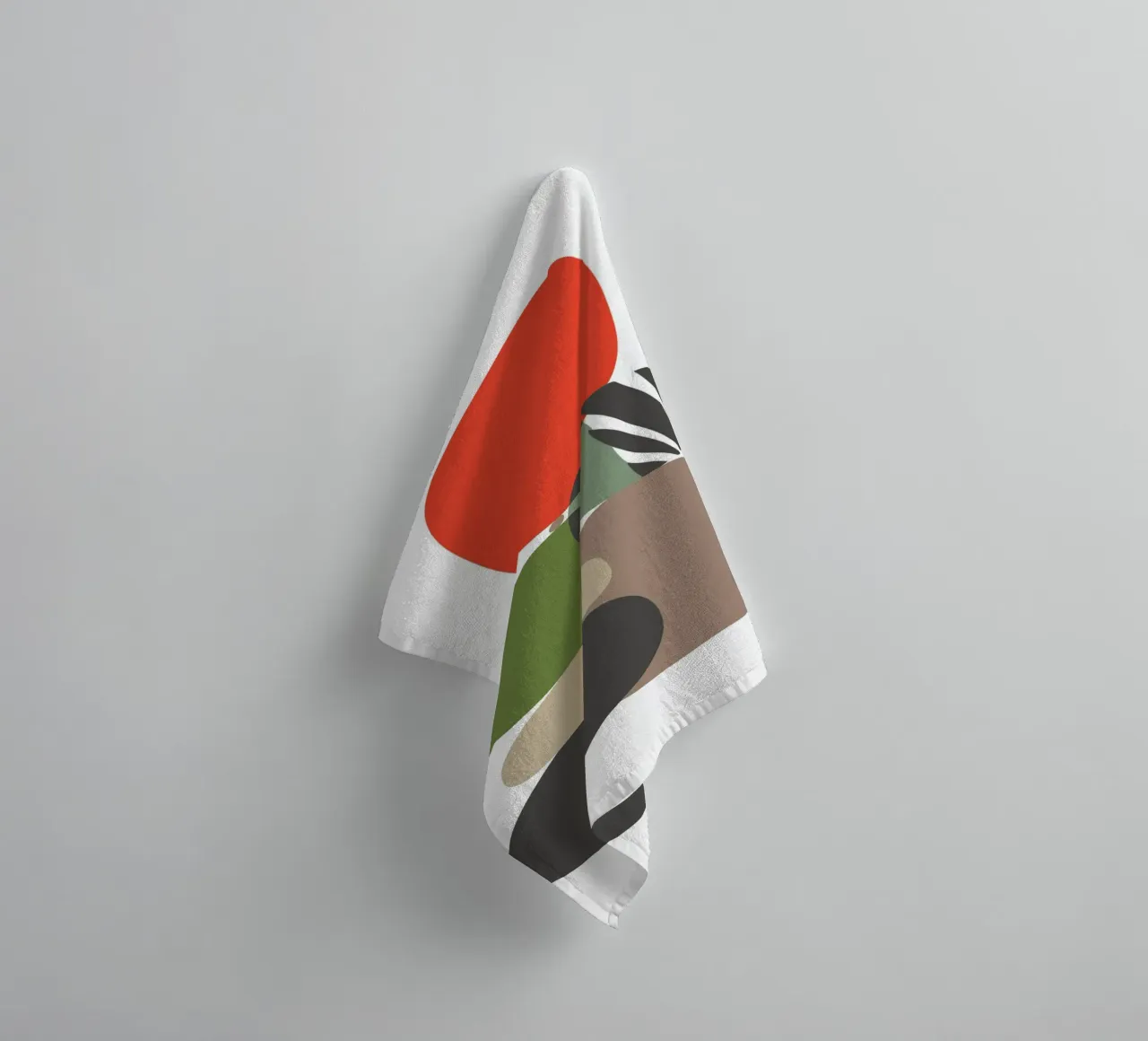 Balancing Shapes No 01 badhanddoek van lazydaypaper